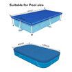 Swimming Pool Cover, Frame Pool Cover with Ropes - Rectangular UV Resistant Polyethylene Rainproof Dust Cover (300 x 201cm)