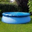 Round Swimming Pool Solar Cover,Durable Dustproof Rainproof Pool Cover for Inflatable Family Pool Paddling Pools (457cm)