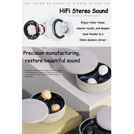 Invisible Earbuds SZHTFX Small Mini Wireless Bluetooth Earpiece