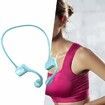 Bluetooth 5.0 Bone Conduction Headphones Sweatproof for Workouts Sport Blue
