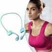 Bluetooth 5.0 Bone Conduction Headphones Sweatproof for Workouts Sport Blue