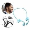 Bluetooth 5.0 Bone Conduction Headphones Sweatproof for Workouts Sport Blue