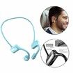 Bluetooth 5.0 Bone Conduction Headphones Sweatproof for Workouts Sport Blue