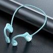 Bluetooth 5.0 Bone Conduction Headphones Sweatproof for Workouts Sport Blue