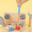 Wooden Tool Box Montessori Disassembly Set Hand Tool Set Pretend Game Puzzle for Kids Toddler Boys Girls