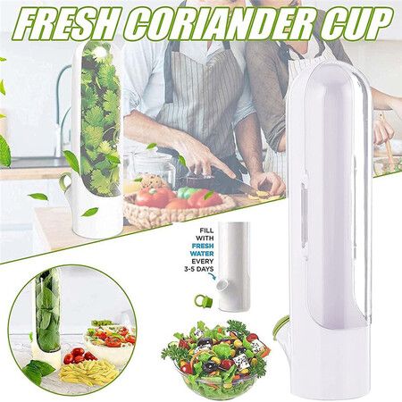 1pcs Premium Herb Saver Home Kitchen Gadgets Herb Storage Container Herb Keeper Keeps Greens Fresh Cup Specialty Tools Kitchen