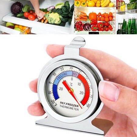 Fridge Freezer Thermometer Food Meat Temperature Gauge for Kitchen