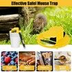 Double Head Mouse Trap, Indoor Mouse Traps, Auto Reset, Compatible with 5 Gallon Bucket