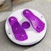 Household Twisting Disk Magnetic Massage Fitness Thin Waist Equipment Mute Belt Drawstring Turntable Portable Abdomen Machine Purple