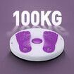 Household Twisting Disk Magnetic Massage Fitness Thin Waist Equipment Mute Belt Drawstring Turntable Portable Abdomen Machine Purple
