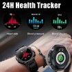 Smart Watch for Android Phones Compatible with iPhone Bluetooth Dial and Answer Calls with Heart Rate Monitor Sleep Tracker for Men