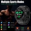 Smart Watch for Android Phones Compatible with iPhone Bluetooth Dial and Answer Calls with Heart Rate Monitor Sleep Tracker for Men