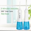 Cordless Water Flosser, USB Portable Rechargeable Oral Irrigator for Travel and Home, Waterproof, 3 Modes, 300mL Water Tank, with 2 Jet Tips