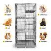 5 Level Cat Rabbit Ferret Cage Hutch House Metal Guinea Pigs Crate Kennel with Wheels 169CM