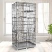 5 Level Cat Rabbit Ferret Cage Hutch House Metal Guinea Pigs Crate Kennel with Wheels 169CM