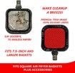 19CM Square Original Reusable Air Fryer Liners Plus Magnetic Cheat Sheet (3Pack)