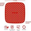19CM Square Original Reusable Air Fryer Liners Plus Magnetic Cheat Sheet (3Pack)