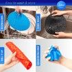 23cm Red Round Reusable Silicone Air Fryer Liners with Air Fryer Magnetic Cheat Sheet - (3pack)