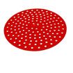 23cm Red Round Reusable Silicone Air Fryer Liners with Air Fryer Magnetic Cheat Sheet - (3pack)