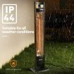 Maxkon Electric Heater Infrared Space Outdoor Indoor Patio Room Portable Energy Efficient Warmer Instant Carbon Fibre 2000W with Remote