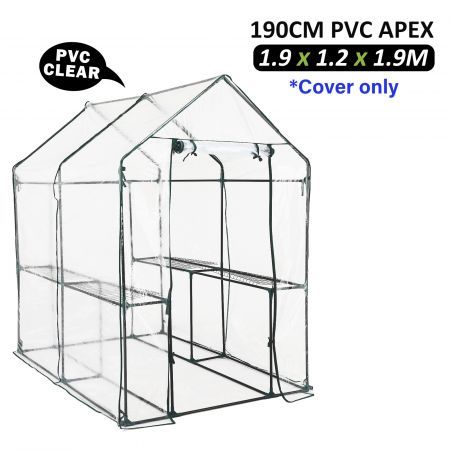 Home Ready Garden Greenhouse Shed PVC Cover Only Apex 190cm