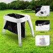 Portable Camping Toilet Seat Folding Travel Porta Potty Chair with Bags 