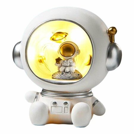 Astronaut Figurines Money Box Outer Space Action Figure Statue Night Light Children Gifts Home Decorations