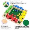 Family Game Shut The Box Game Wooden Board Pub Bar Board Dice Game Math Game for Kids Adults Includes Eight Dices