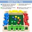 Family Game Shut The Box Game Wooden Board Pub Bar Board Dice Game Math Game for Kids Adults Includes Eight Dices