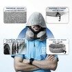 Travel Pillow Hooded Neck Chin Support Head Pillow Airplane Car Office Home Rest Sleeping