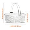 Air Fryer Basket, Steamer Basket, 304 Stainless Steel Mesh Basket for Air Fryer, Air Fryer Accessory 8 inch Basket with Handle