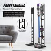 Freestanding Vacuum Stand Rack Cleaner Accessory Holder Cordless for Dyson Organiser V7 V8 V10 V11 for Xiaomi Dreame Black