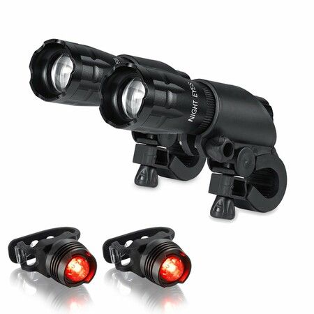 300 Lumens Aircraft Aluminum Cree LED Bike Lights-Buy Bicycle Light, Buy 1 Price, Get Two Set of Bike Light and Tailight(2-Pack)
