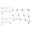 Portable Soccer Goal Nets 2-in-1 Pop-up Football Goals Set Easy Assembly for Kids Adult 240x156x83cm