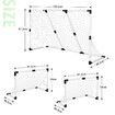 Portable Soccer Goal Nets 2-in-1 Mini Football Backyard Goals Set Easy Assembly for Kids Adult 139.5 x 91.3 cm