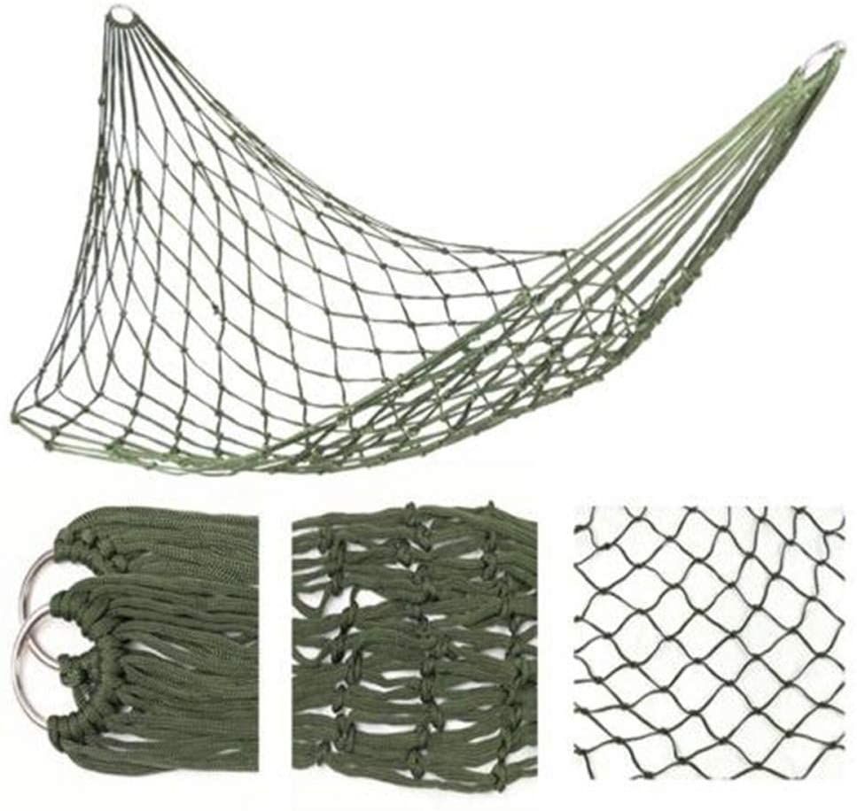 Portable Camping and Leisure Mesh Hammock 9 Strand Nylon Rope Hammock Many Colours Quality