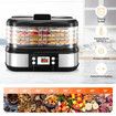 Maxkon Digital Electric Food Dehydrator Dryer Machine for Fruit Mushroom Jerky 5 Trays 450W