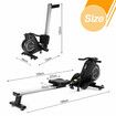 Genki Rowing Machine Rower Magnetic Resistance Workout Foldable Home Exercise Equipment 8 Levels LCD