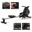 Genki Rowing Machine Rower Magnetic Resistance Workout Foldable Home Exercise Equipment 8 Levels LCD