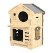 2 Layer Large Cat House Condo Indoor Kitty Scratching Playhouse Durable MDF for Cats Rabbit