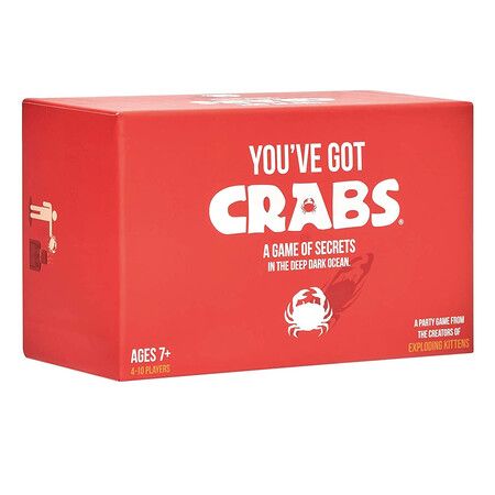 You've Got Crabs by Exploding Kittens - A Card Game Filled with Crustaceans and Secrets - Family-Friendly Party Games - Card Games For Adults, Teens And Kids