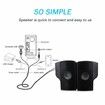 1 Pair Mini Portable Clipon USB Stereo Speakers line Controller Soundbar for Laptop Mp3 Phone Music Player PC with Clip