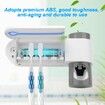 USB Toothbrush Holder Cleaner And Automatic Toothpaste Dispenser And  UV Light Sterilizer