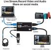 4K Audio Video Capture Card, USB 3.0 HDMI Capture Adapter Card for Game Recording Live Streaming Broadcasting Video Conference