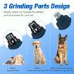 Pet Dog Nail Grinder Cat Electric Claw Clipper Puppy Toenail Trimmer Filing Tool 2 Speeds Quiet Vibration 2 LED Lights 4.8V