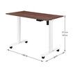 Sit Standing Desk Electric Height Adjustable Motorised Computer Table Ergonomic Home Office Wood Colour