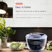 Manual salad spinner vegetable dehydration basket kitchen vegetable washing machine