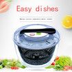 Manual salad spinner vegetable dehydration basket kitchen vegetable washing machine