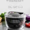 Manual salad spinner vegetable dehydration basket kitchen vegetable washing machine