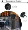 210D Patio Heater Cover, Standup Outdoor Round Heater Covers with Storage Bag, Oxford Fabric Windproof & Waterproof Heater Covers with Zipper and Drawstring, 89'' H x 33" D x 19" B, Black